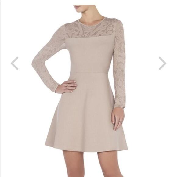 BCBGMAXAZRIA "Gracee"  Bandage Nude Dress Size XXS - Picture 1 of 12